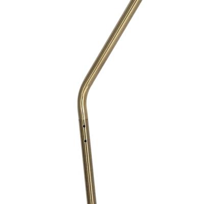 QAZQA Retro vloerlamp zwart met brons - Milou