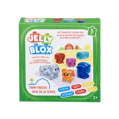 Farm Friends Set - Bouwspel - JELLY BLOX - GOLIATH - Zachte en flexibele stenen - Vanaf 2 jaar