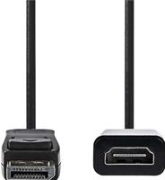 DisplayPort - HDMI-kabel | DisplayPort male - HDMI-uitgang | 0,2 m | Zwart - thumbnail