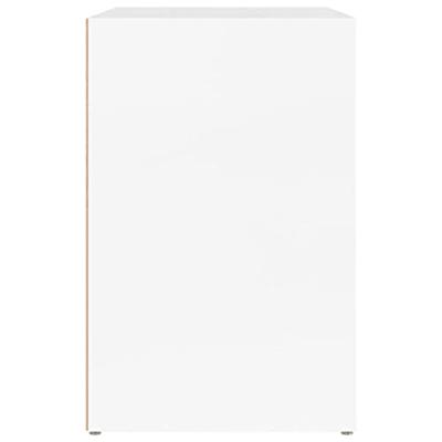 VidaXL Schoenenkast 130x35x54 cm bewerkt hout hoogglans wit