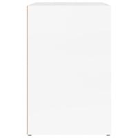 VidaXL Schoenenkast 130x35x54 cm bewerkt hout hoogglans wit - thumbnail