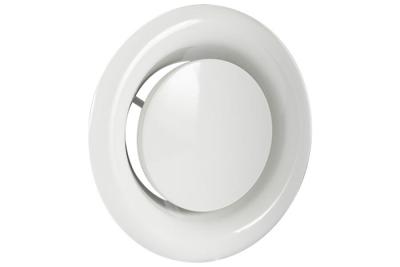 Afzuigventiel met aansluitbus Ø125 mm wit