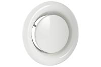 Afzuigventiel met aansluitbus Ø125 mm wit - thumbnail