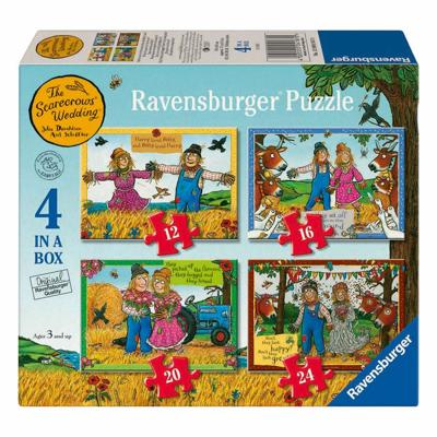 Ravensburger legpuzzel trouwerij op de boerderij - 4 puzzels