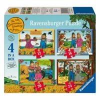 Ravensburger legpuzzel trouwerij op de boerderij - 4 puzzels - thumbnail