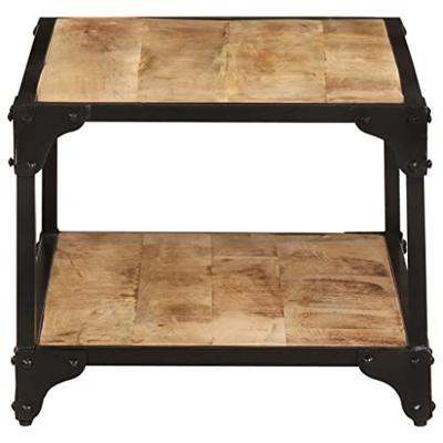 VidaXL Salontafel 90x45x35 cm massief ruw mangohout