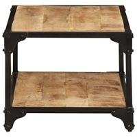 Salontafel 90x45x35 cm massief ruw mangohout - thumbnail