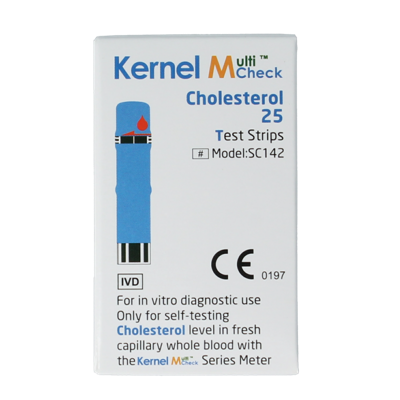 Multicheck cholesterol teststrips 25 Stuks Multicheck cholesterol teststrips 25 Stuks
