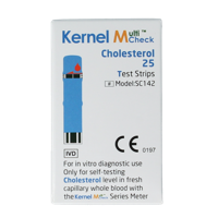 Multicheck cholesterol teststrips 25 Stuks - thumbnail