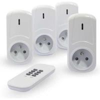 CHACON Kit van 4 op afstand bedienbare aan / uit stopcontacten + afstandsbediening - thumbnail