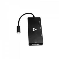Hub USB V7 V7UC-DPHDVGADVI-BLK Zwart - thumbnail