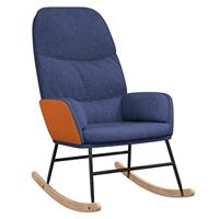 Schommelstoel stof blauw - thumbnail