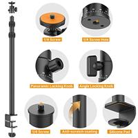 VIJIM LS03 Extra hoog uitschuifbaar statief met tafelklem - thumbnail