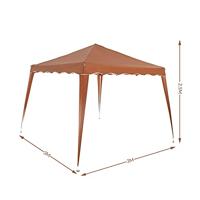 Vouwbare Partytent Capri 3x3m licht-bruin - thumbnail