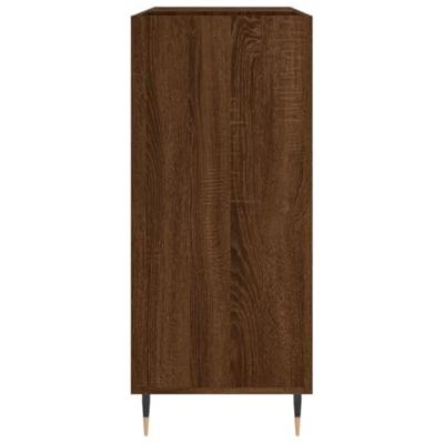 Platenkast 84,5x38x89 cm bewerkt hout bruin eikenkleur Platenkast 84,5x38x89 cm bewerkt hout bruin eikenkleur