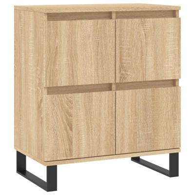Dressoir 60x35x70 cm bewerkt hout sonoma eikenkleurig