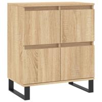 Dressoir 60x35x70 cm bewerkt hout sonoma eikenkleurig - thumbnail