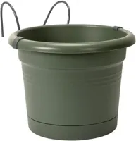 Elho Green Basics Balkonbak Set Blad Groen Ø26cm - thumbnail