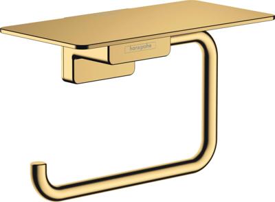 Hansgrohe Toiletrolhouder Met Planchet AddStoris Gepolijst Goud