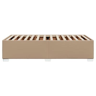 Bedframe kunstleer cappuccinokleurig 80x200 cm