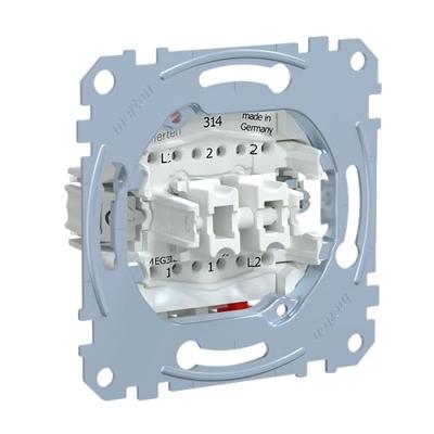 Merten MEG3128-0000 Wisselschakelaar, Knop Inzetstuk Grijs 1 stuk(s)