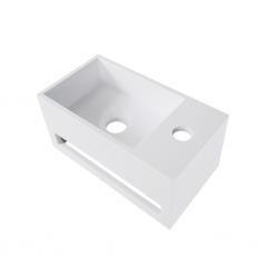Wiesbaden Julia fontein rechts Solid surface 35 x 20 x 16 cm mat wit Wiesbaden Julia fontein rechts Solid surface 35 x 20 x 16 cm mat wit