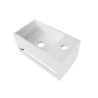 Wiesbaden Julia fontein rechts Solid surface 35 x 20 x 16 cm mat wit - thumbnail