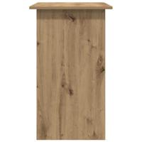 Bureau 80x45x74 cm bewerkt hout artisanaal eikenkleur - thumbnail