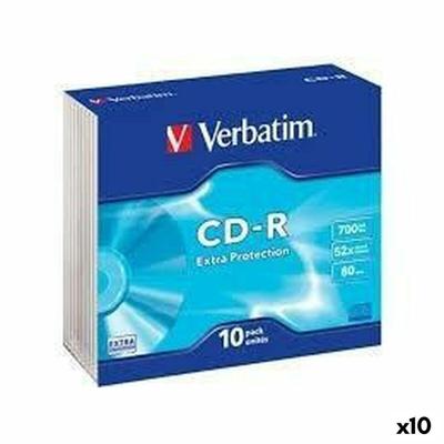 CD-R Verbatim Extra Protection 700 MB 52x 10 Onderdelen (10 Stuks)
