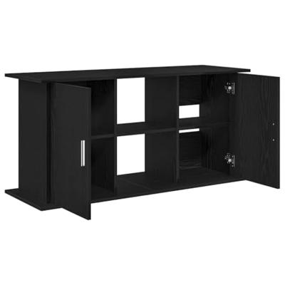 Aquariumstandaard 121x41x58 cm spaanplaat zwart eikenkleurig