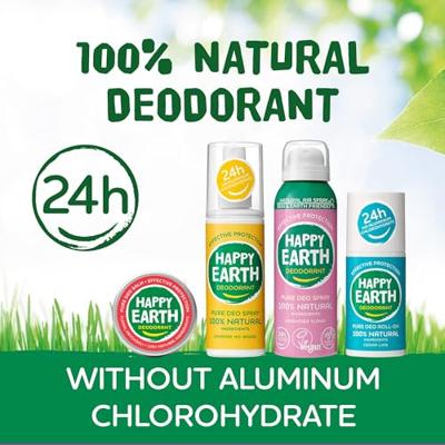 Happy Earth 100% Natural Deo Roll-On Lemon Sandalwood - thumbnail