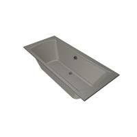 Xenz Robijn Duobad - 180x80x48 - afvoer Midden - acryl - cement 6987-06 - thumbnail
