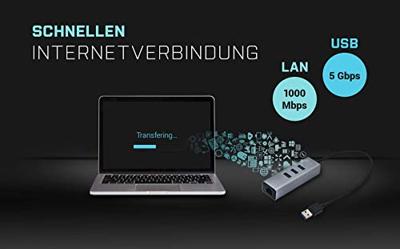 i-tec 3-Port USB 3.0 Metal + Gigabit LAN usb-hub