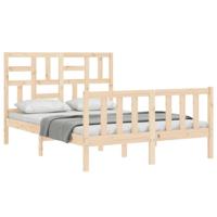 Bedframe zonder matras massief grenenhout 140x200 cm - thumbnail