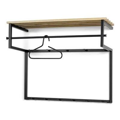 Kapstok Erwin Eiken Zwart 100 cm