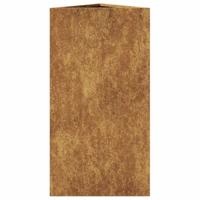 Plantenbakken 2 st driehoek 40x34,5x70 cm cortenstaal - thumbnail