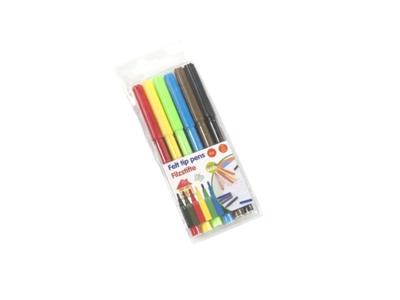 Viltstift etui met 6 kleuren Viltstift etui met 6 kleuren