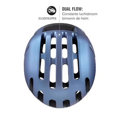 Catlike urban helm kompact'o ii maat l metallic mat blauw
