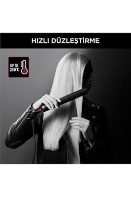 Stijltang Rowenta SF321L Zwart/Rood