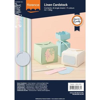 Florence • linnenkarton 250g a4 pastel 45x