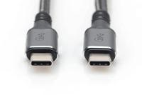 Digitus USB-C-kabel USB 4.0 USB-C stekker 3.00 m Zwart Afscherming gevlochten, Afgeschermd, Scheurbestendig, Rond, 8K UHD DB-300443-030-S - thumbnail
