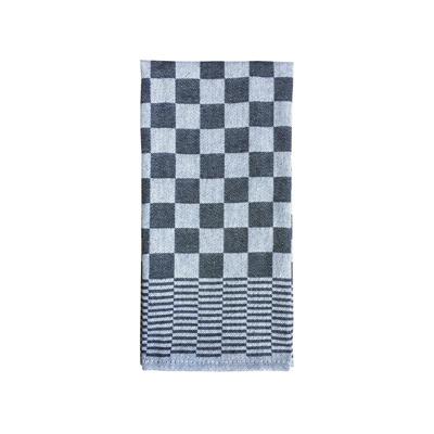 Theedoek 45x70 cm ruitkatoen zwart