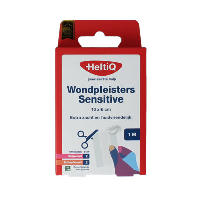 Heltiq Wondpleister sensitive 1mx6cm 1 Stuks