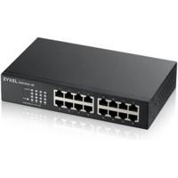 Zyxel GS1100-16 Unmanaged Gigabit Ethernet (10/100/1000) Zwart - thumbnail