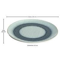 Leonardo Matera Bord blauw 23 cm - thumbnail