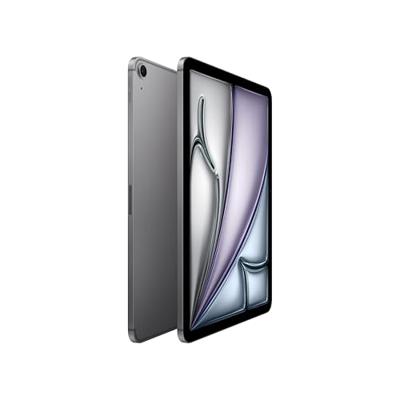 Apple iPad Air 11‑inch met M3‑chip: Liquid Retina-display, 128 GB, 12‑MP camera aan de voor -en achterkant, wifi 6E + 5G mobiel internet, gemaakt voor Apple Intelligence, Touch ID – Spacegrijs