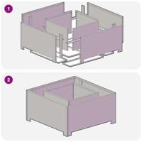 Vuurkorf Zwart 80 x 80 x 40 cm Koudgewalst staal - thumbnail