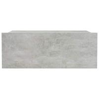 Nachtkastje zwevend 40x30x15 cm spaanplaat betongrijs - thumbnail