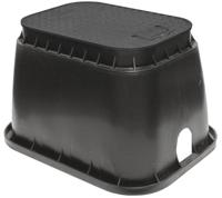 Grondput voor afsluiter Zwart - Rechthoek - diameter 397mm - hoogte 395mm - thumbnail