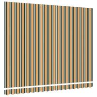 VidaXL Vervangingsdoek voor zonnescherm groen en geel 380 x 295 cm - thumbnail